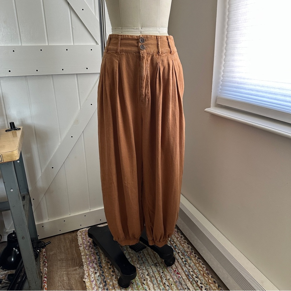 Free People Pleated Baggy Pants